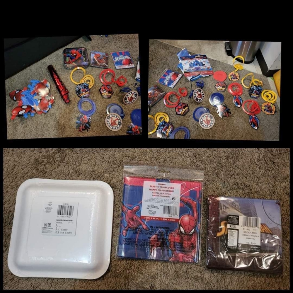Spiderman party decorations
